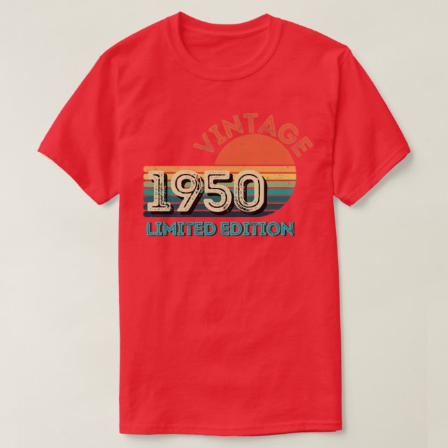 Camiseta Vintage edição limitada de 19503 (Frente do Design)