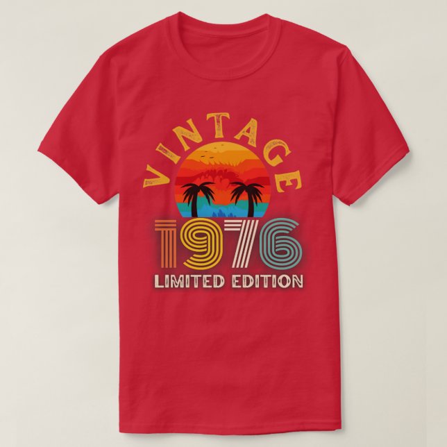 Camiseta Vintage edição limitada de 1976 (Frente do Design)