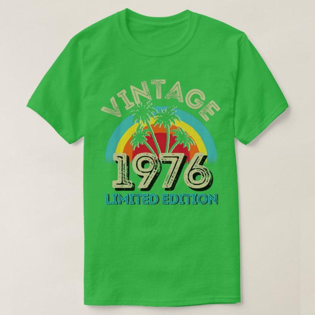 Camiseta Vintage edição limitada de 19761 (Frente do Design)