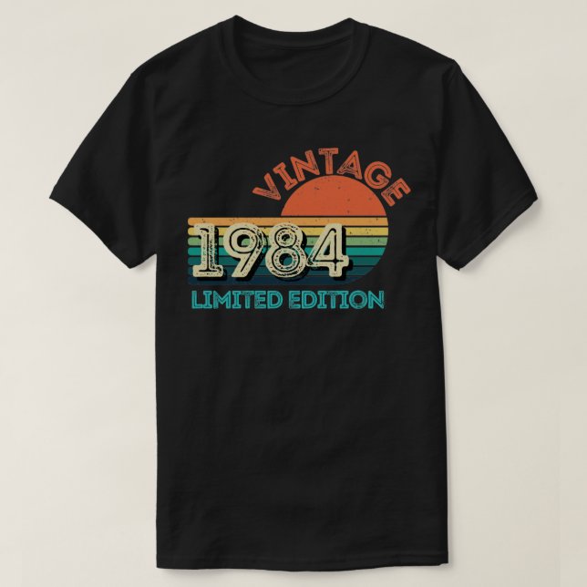 Camiseta Vintage edição limitada de 19842 (Frente do Design)