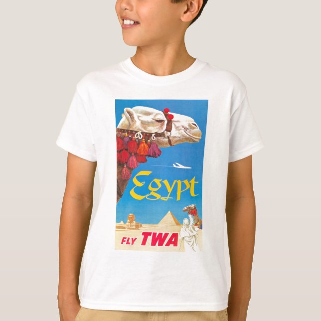 Camiseta Vintage Egito Air Viagem Advertisement (Frente)