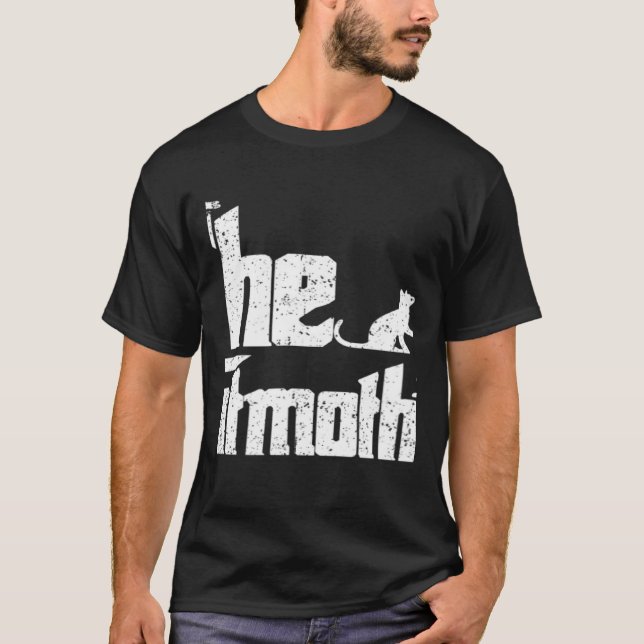 Camiseta Vintage Ele Gata Mãe (Frente)