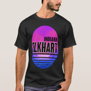 Camiseta Vintage Elkhar Vaporwave Indiana
