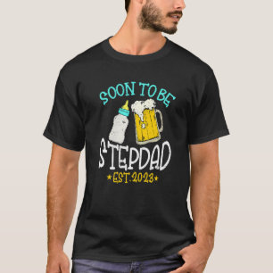 Camiseta Vintage Em Breve Para Ser Stepdad 2023 Gravidez Da