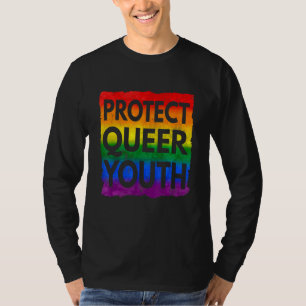 Camiseta Vintage em desgosto Protege Orgulho Lgbt da Juvent