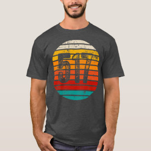 Camiseta Vintage em desgosto Sunset 517 Area Code