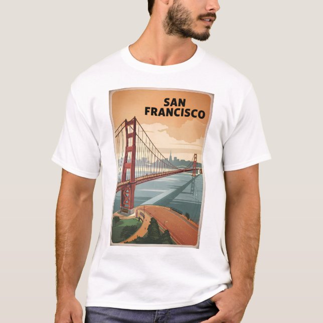 Camiseta Vintage em São Francisco EUA (Frente)