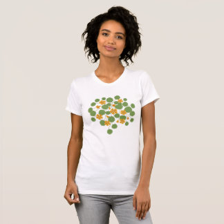 Camiseta Vintage Embroidery Nasturtium Cascade | Botanical