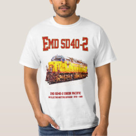 Camiseta Vintage EMD SD40-2 Locomotiva Diesel.