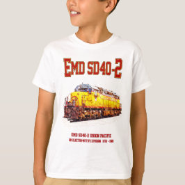 Camiseta Vintage EMD SD40-2 Locomotiva Diesel.