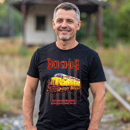 Camiseta Vintage EMD SD40-2 Locomotiva diesel Bandeira amer