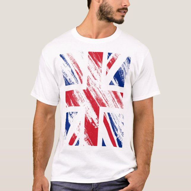 Camiseta Vintage England Flag (Frente)