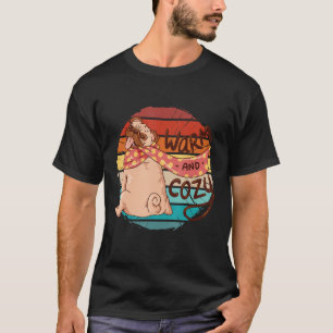 Camiseta Vintage Engraçada Quente E Cachorro Cozy Pug, Scar