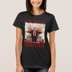 Camiseta Vintage Engraçada Trump Humoroso Eu Estarei Em Cas