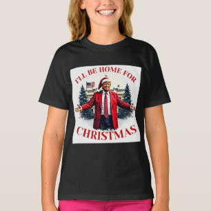 Camiseta Vintage Engraçado Humorístico Trump Estarei em Cas
