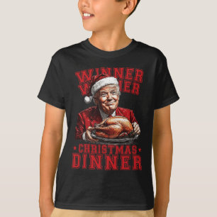 Camiseta Vintage Engraçado Vencedor do Trump no Natal