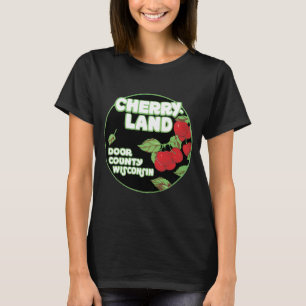 Camiseta Vintage Ephemera, Cherryland Door County, Wisconsi