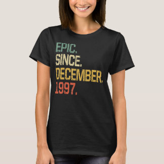 Camiseta Vintage Epic Desde Dezembro De 1997 Homens Mulhere