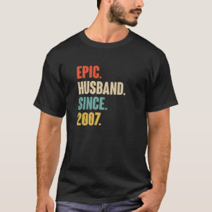 Camiseta Vintage Epic Husband Desde 2007 Anive 15