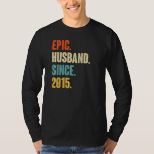 Camiseta Vintage Epic Husband Desde 2015, Aniver 7