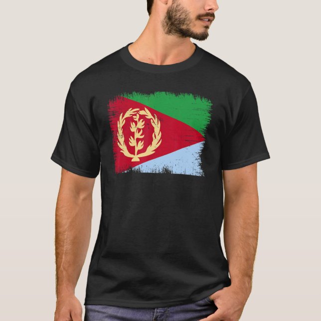 Camiseta Vintage Eritrea Flag Eritrean Independence Day (Frente)