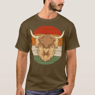 Camiseta Vintage escocesa - Vaca do planalto
