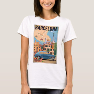 Camiseta Vintage Espanha de Barcelona