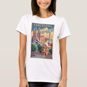 Camiseta Vintage Espanha de Barcelona