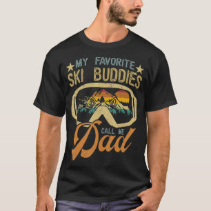 Camiseta Vintage esquiando meus amigos favoritos de esqui m