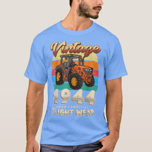 Camiseta Vintage Est 1944 Farmer Trator 78º Aniversário 78 