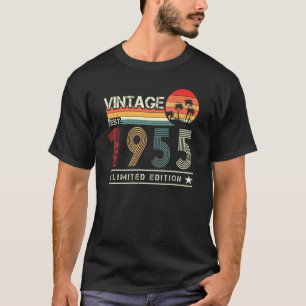 Camiseta Vintage Est 1955 67th Birthday 67 Anos