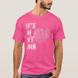 Camiseta Vintage Está no Meu Dna Cambodja Mapeamento Detalh