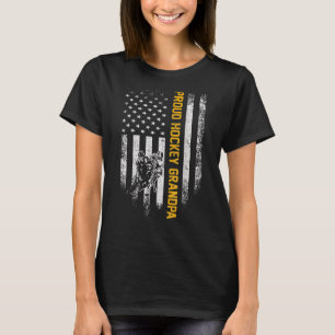 Camiseta Vintage Estados Unidos Bandeira Americana Hockey P