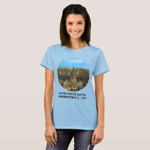Camiseta Vintage Estados Unidos Capitólio Mulheres