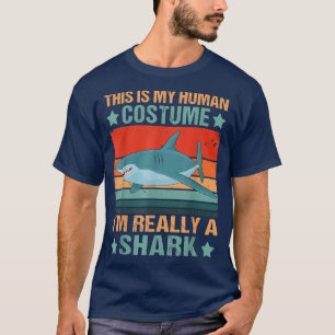 Camiseta Vintage Este É O Meu Costume Humano Eu Sou Realmen