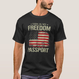 Camiseta Vintage Este É O Meu Passaporte De Liberdade Médic