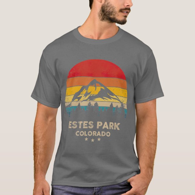 Camiseta Vintage Estes Park Retro Souvenir (Frente)