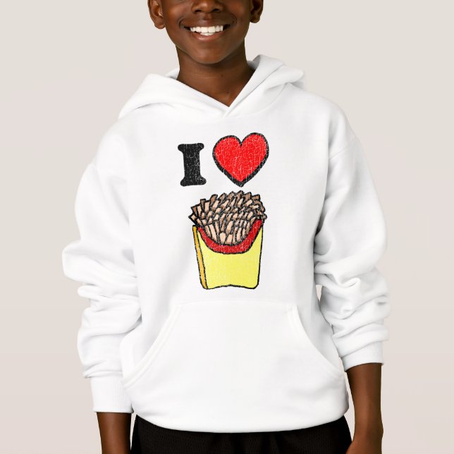 Camiseta Vintage Eu Adoro Batata Frita (Frente)