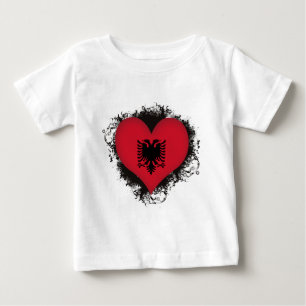 Camiseta Vintage eu amo Albânia