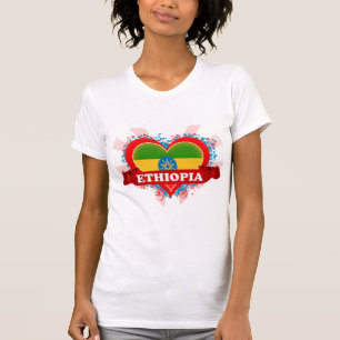 Camiseta Vintage eu amo Etiópia