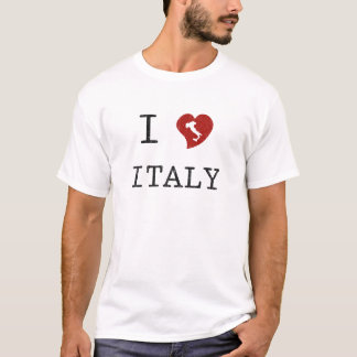 Camiseta Vintage eu amo Italia