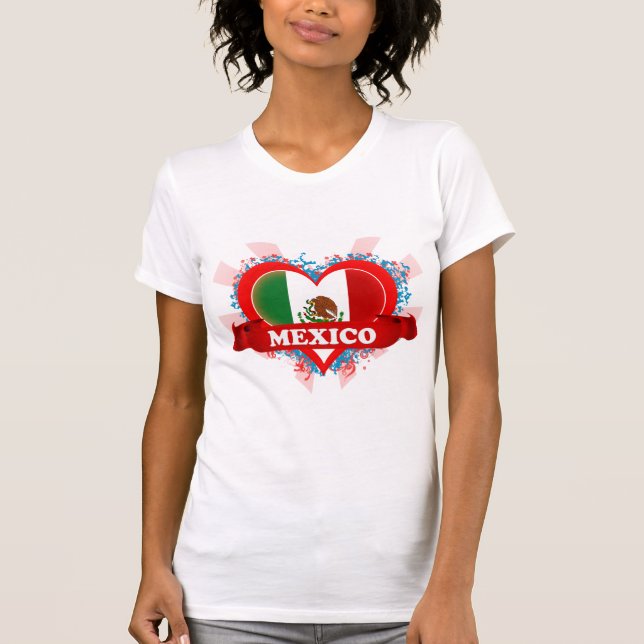 Camiseta Vintage eu amo México (Frente)