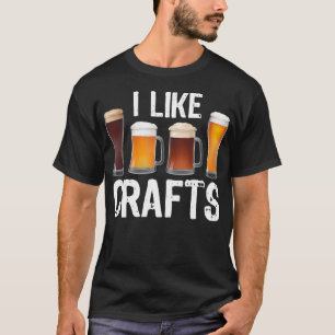 Camiseta Vintage Eu Gosto De Cerveja De Artesanato Engraçad