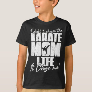 Camiseta Vintage, eu não escolhi a vida de Karate, mãe.