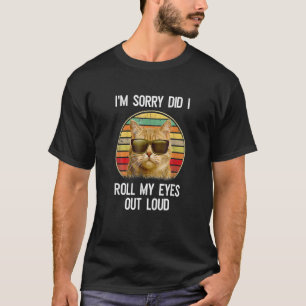 Camiseta Vintage Eu Sinto Muito Eu Girei Meus Olhos Em Voz