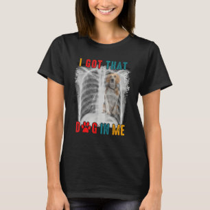 Camiseta Vintage eu tenho cachorro fofo de Halloween raio-X