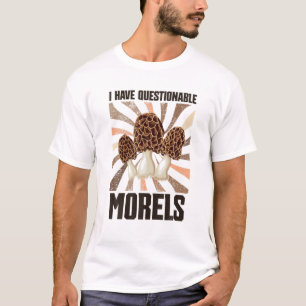 Camiseta Vintage Eu Tenho Moréis Questionáveis - Engraçado 