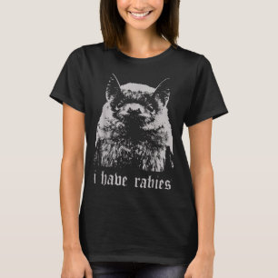 Camiseta Vintage Eu Tenho Raiva Morcego Citações Engraçadas