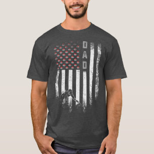 Camiseta Vintage EUA Bandeira Americana Curler Silho Pai