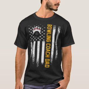 Camiseta Vintage EUA Flag Proud Boliche Pai